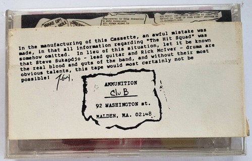 Tommy Gun & the Hit Squad Cassette Spit Loud and Stop the Tommyrot! - Rare Punk - Picture 2 of 2