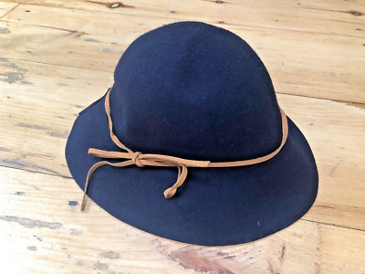 Talbots Wool Felt Hat, Dark Navy Blue, NWT