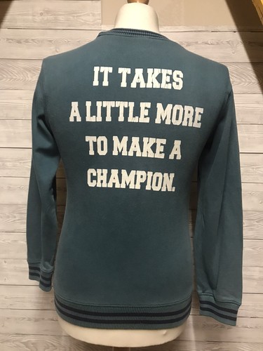 Champion Mens Green Logo Sweatshirt Jumper Pullover Size Small S - Picture 6 of 6