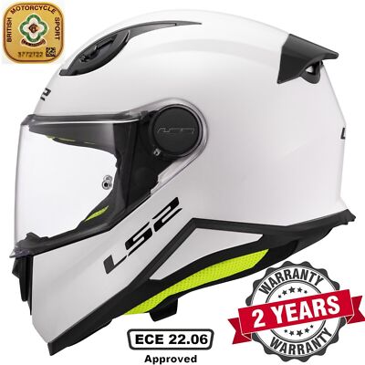 LS2 FF812 KID MINI FULL FACE CHILDS KIDS MOTORCYCLE HELMET JUNIOR GLOSS WHITE