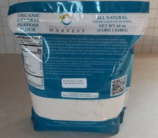 ALL NATURAL STONE GROUND Organic Non-GMO General Purpose Flour- 4 Lb Bag