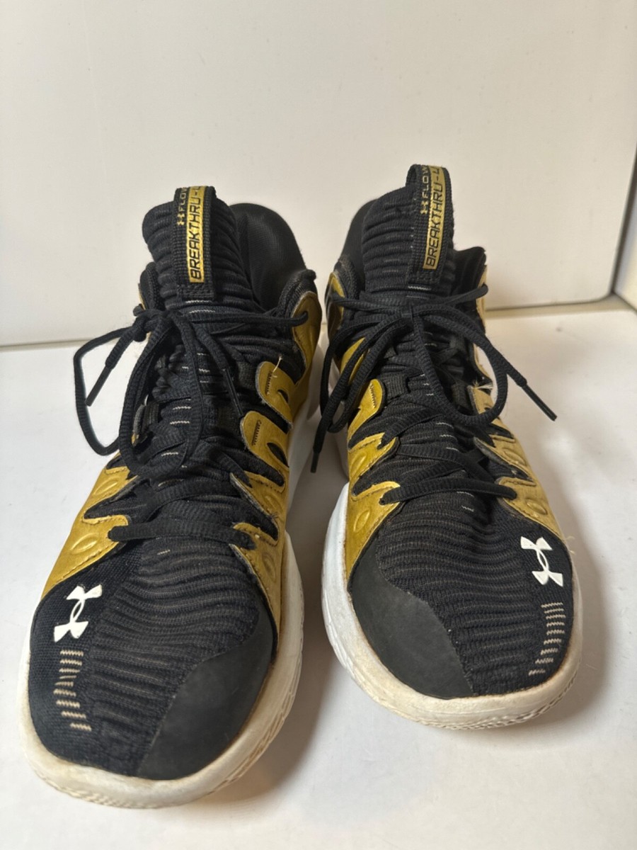 Under Armor Flow Breakthru 4 Gold, Black & White Size 10 | eBay display picture 3