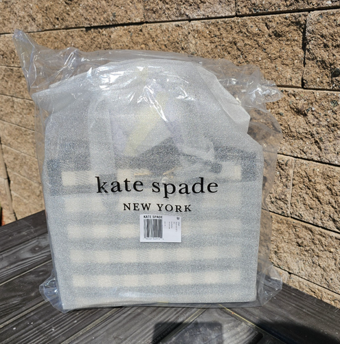 Kate Spade - Manhattan - kleine Beuteltasche/Umhängetasche - schwarz/weiß GIngham - neu mit Etikett - $ 398 - Bild 4 von 13