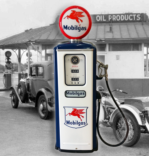 Antique Reproduction Old Timey Gas Pumps MOBIL GAS MODEL 39