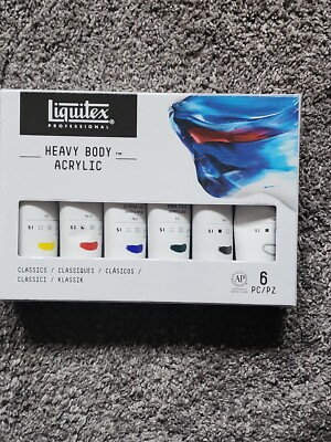 Liquitex Professional Heavy Body Acrylic Paint Set, Classic Set 6pc