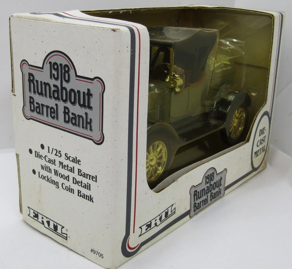 Camión Agway Modelo T 1918 Runabout Barrel Bank Ertl 1/25 Diecast Vintage 1991 Foto 3 de 4