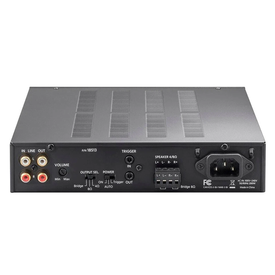 2-Channel 100W Watt 4/8 Ohm Rack Mountable Stereo Audio Class D Amplifier Amp - Image 4 of 4