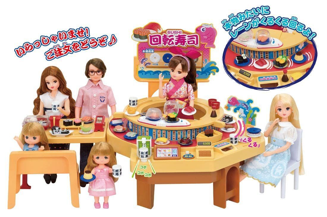 Licca-chan round and round conveyor belt sushi JP NEW