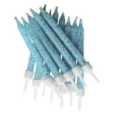 Cake Candles  Metallics  Glitter   packs of 12  candles with holders, 18 colours
