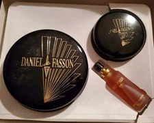 DANIEL de FASSON Eau de Perfume Body Powder Body Cream 6.6oz 1oz 3X Rare SET BOX