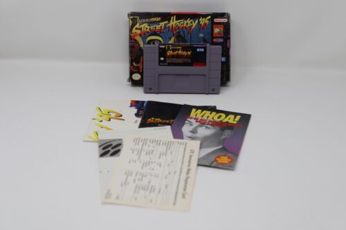 Street Hockey '95 (Super Nintendo Entertainment System, 1995) Complete In Box