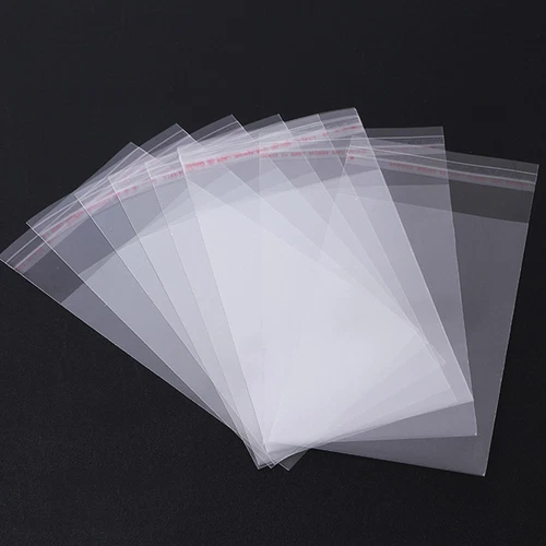 PP Film Foil Bags Self Adhesive High Gloss Bags Poly Bags Clear Transparent