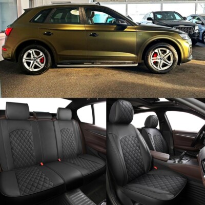 High-Quality Kunstleder-Autositzbezug-Set Wasserdicht Für Audi Q5 2005-2024