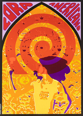 Original Psychedelic Poster, Lecourt, Cora Americano, Target