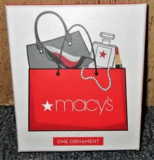 Macy's Collectible 2018 Holiday Ornament by Rosanna - Shopping Bag Christmas