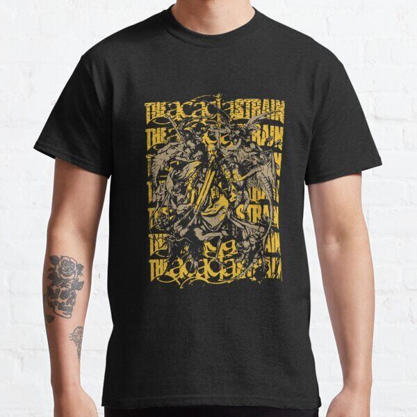 NWT Skull The Acacia Strain Yellow Font American Entertainment US Unisex T-Shirt