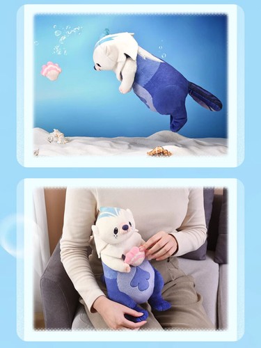 miHoYo Genshin Impact Neuvillette Sea Otter Plush Doll Stuffed Toys Official - Picture 6 of 6
