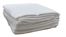 Cotton Flour Sack Towel 28 by 29 Inches White Pack of 4