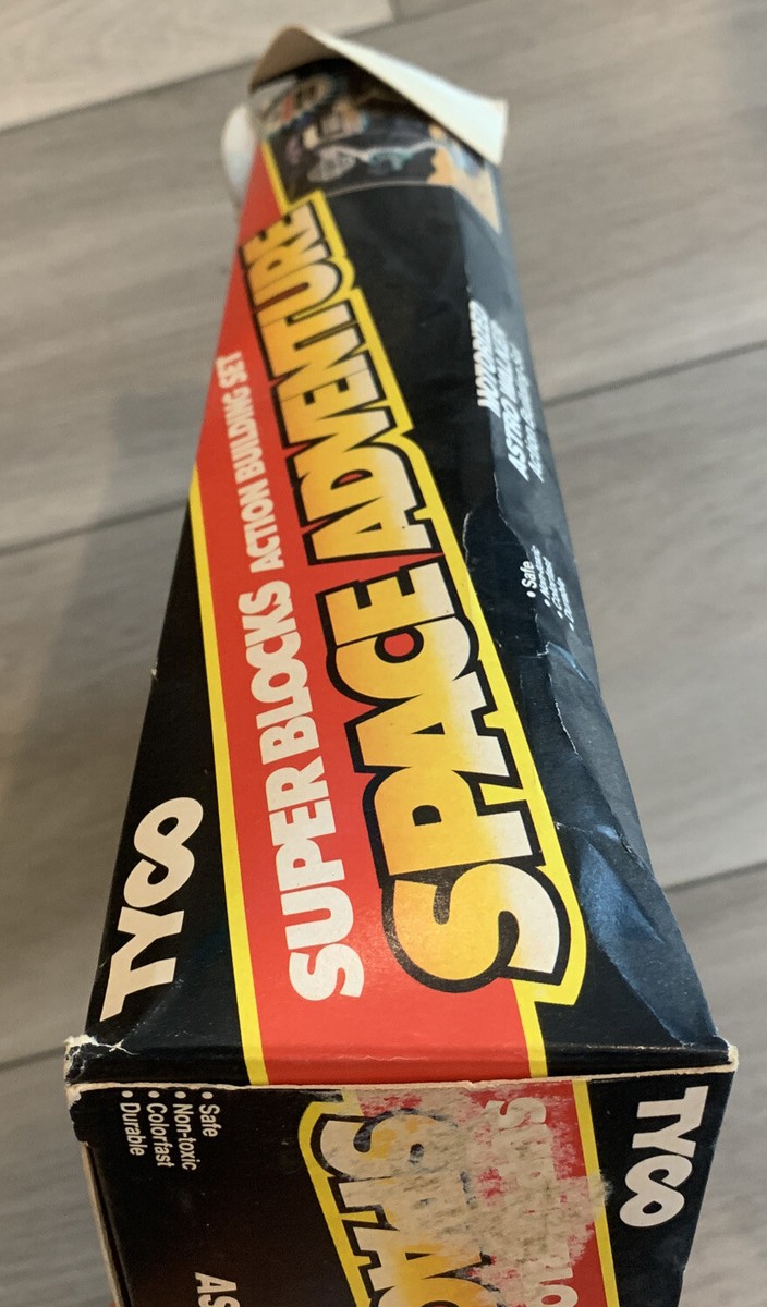 USED VINTAGE 1989 TYCO Super Blocks SPACE ADVENTURE: Motorized