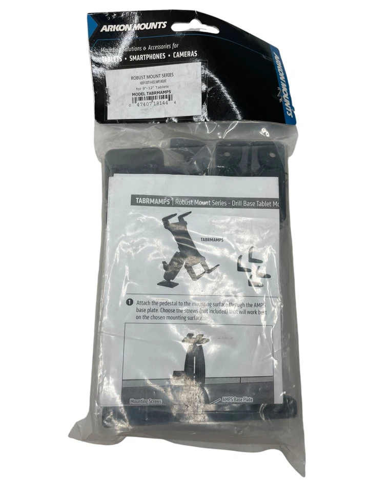 Metal Heavy Duty Drill Base Truck/Car Mount f/Apple Samsung Tablet TABRMAMPS-MET - Image 2 of 4