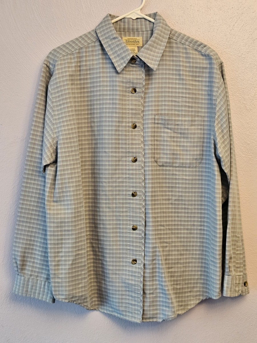 VINTAGE 90's St. Johns Bay Plaid Flannel Lined Button Up Shirt