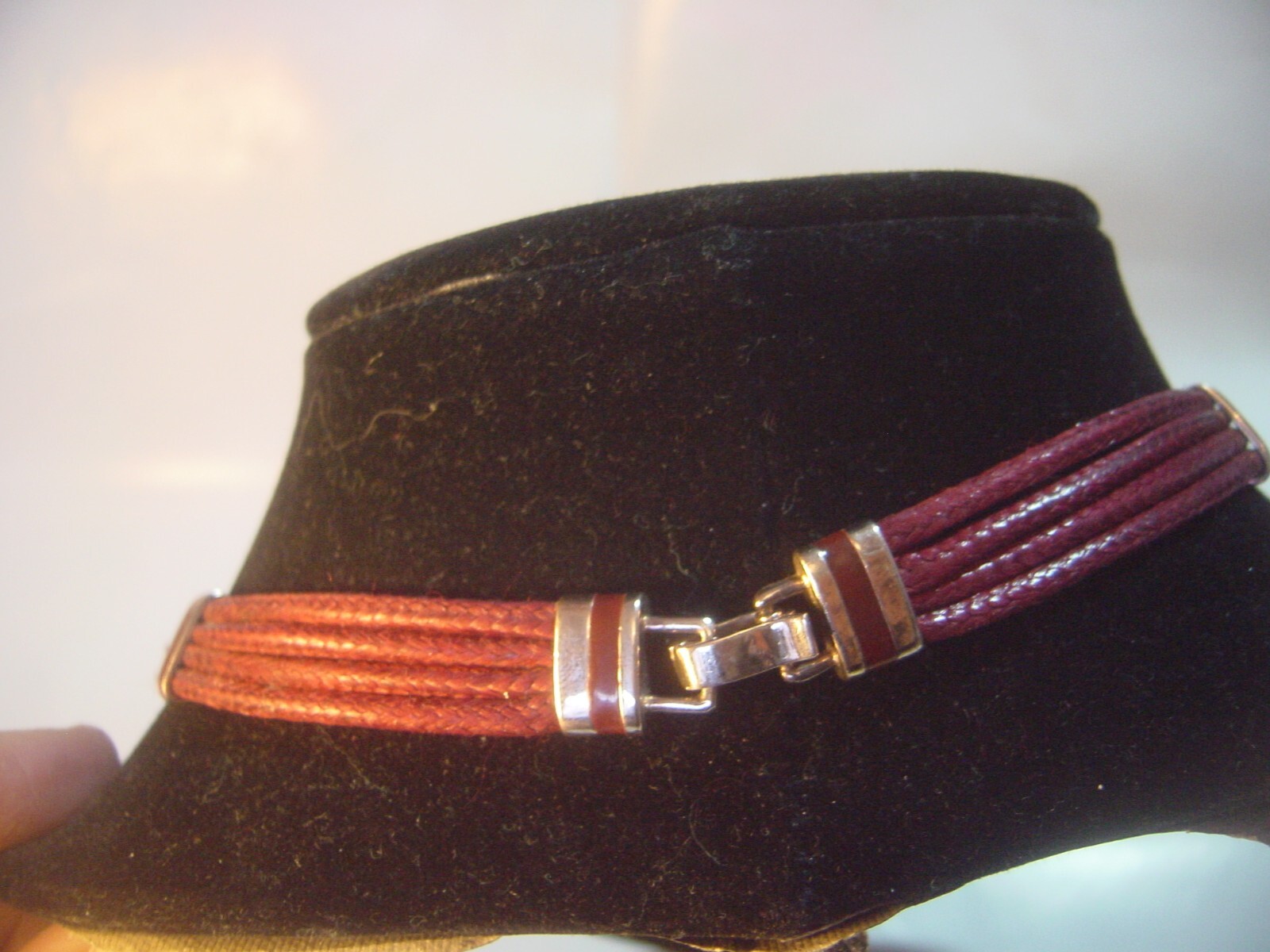 Solid Silver & Rose Gold Designer Necklace with S… - image 4