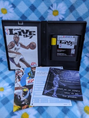 NBA Live 97 1997  / Sega Genesis Authentic Game Works Tested Original Complete