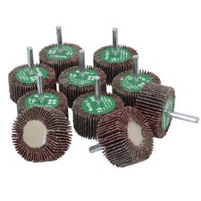 40 Grit 50mm Flap Wheel Disc Abrasive Sanding Pads For Drills 6mm Shank