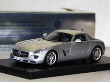 MERCEDES BENZ SLS AMG 2009 SILVER SPARK S1022 1/43