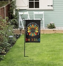 Be Kind Double Sided Garden Flag 12" x 18" NEW