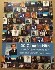 BARRY MANILOW Rare 2002 PROMO POSTER COLLAGE of Ultimate CD 18x24 NEVER DISPLAYD