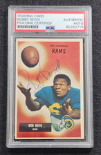 1955 BOBBY BOB BOYD Signed Bowman Card-LOS ANGELES RAMS-PSA