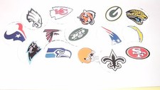 Pre Cut One Inch Bottle Cap Images NFL Mix #3 Free Shipping