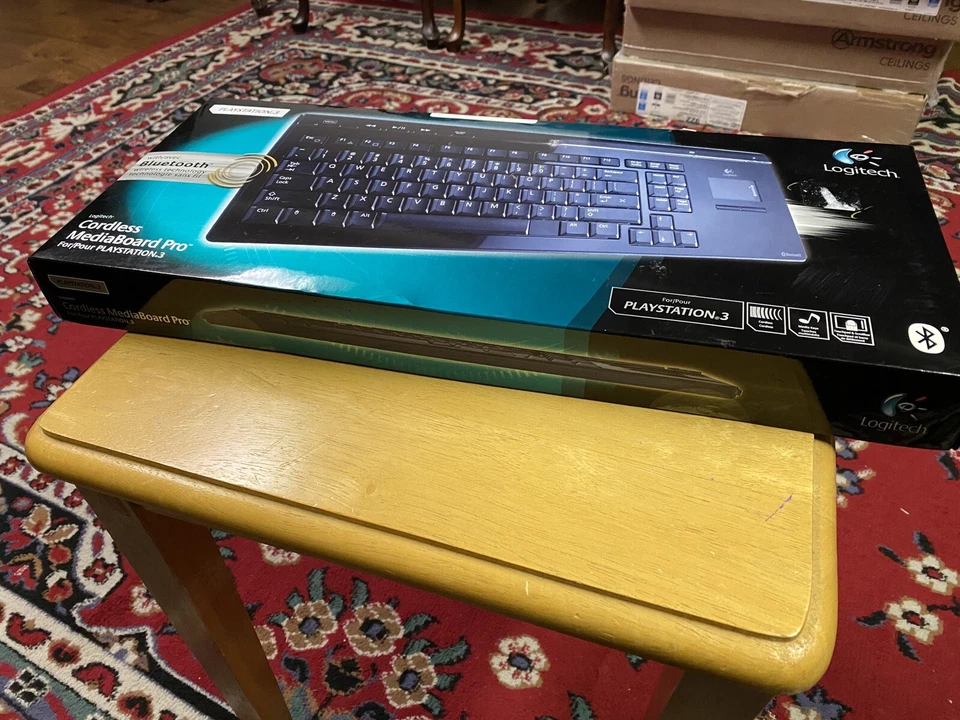 Logitech Bluetooth Cordless MediaBoard Pro for Playstation 3 PS3 New Sealed - Image 2 of 4