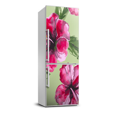 3D Refrigerator Wall Kitchen Removable Sticker Magnet Flowers Hawaiian ...