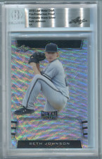 2019 Leaf Metal Draft Prismatic Wave Silver 1/1 (Beckett) Seth Johnson Card