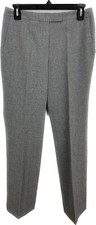 Kasper Women's Dress Pants Tab Waist Straight-Fit Modern Gray Size 2P Retail 79