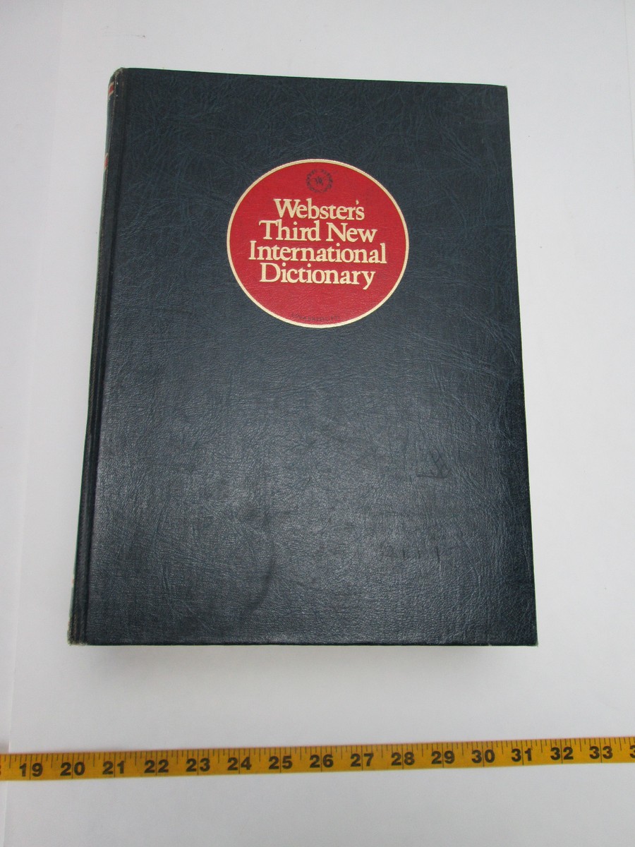 Vtg 1971 Webster's Third New Interational Dictionary