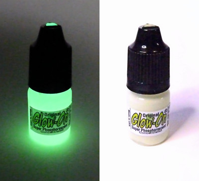 Glow-On ORIGINAL For Gun Sights, Fishing Lures W/Tip Applicator 5 ml vial