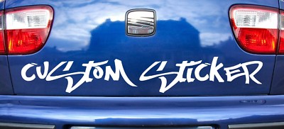 Tattoo Graffiti Styled Custom Text Name Personalised Slogan Phrase Sticker Decal