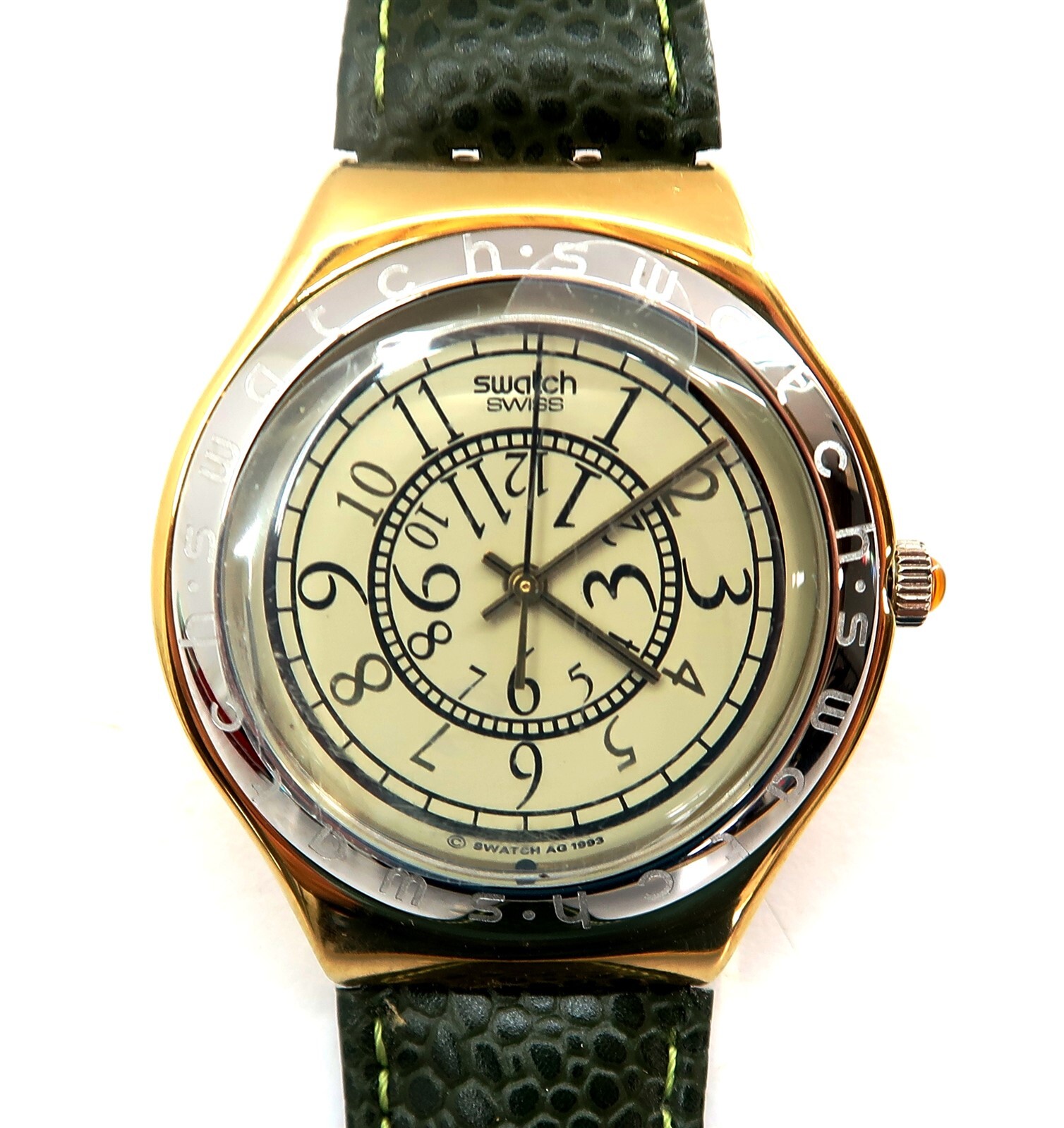 1994 Swatch Irony RENVERSE YGG100 Gents Watch with Case Papers New Battery  