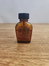 vintage FISHING REEL SHAKESPEARE ONE-DROP OIL glass bottle # 3732