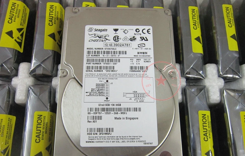 Seagate Cheetah 36ES 36.7GB Internal 10000RPM 3.5" ST336706LC HDD - Image 2 of 3