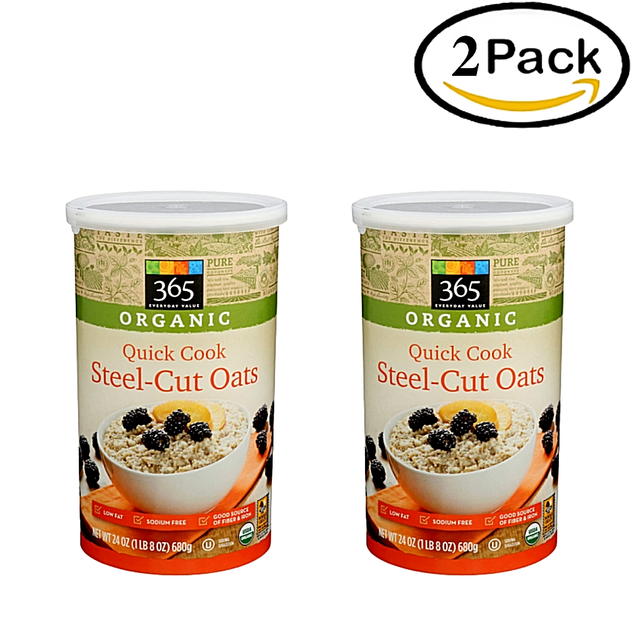 365 Everyday Value, Organic Quick Cook SteelCut Oats 24 oz (2 pack) eBay