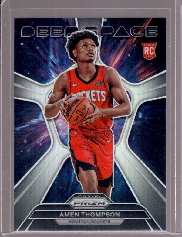 AMEN THOMPSON 2023-24 Panini Prizm Deep Space #4 Silver Prizms Rookie RC