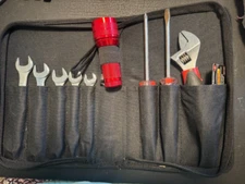 Household Tool Kit Mechanics Women Ladies with Nylon Zip Case Flashlight, Wrench