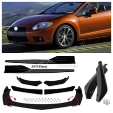 Front Rear Bumper Lip Spoiler Spoiler Kits Side Skirt For Mitsubishi Eclipse US
