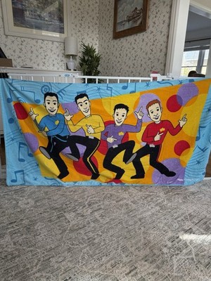 The Wiggles Beach Towel  2004 100% Cotton 55  X 30 