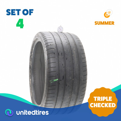 Set of (4) Used 305/30ZR21 Goodyear Eagle F1 Asymmetric 3 NAO 104Y - 5-5.5/32