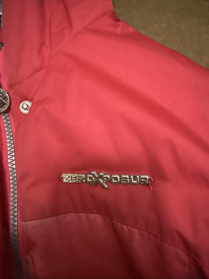 Chaqueta acolchada ZeroXposur azul de piel sintética talla 10/12 Parka abrigo con capucha para niñas Foto 3 de 4